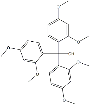 三(2,4-二甲氧基苯基)甲醇结构式