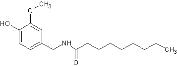 壬酸香兰基酰胺结构式