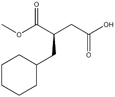 (R)-(+)-2-(环己烷基甲基)丁二酸-1-甲基酯结构式