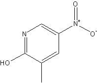 2-羟基-3-甲基-5-硝基吡啶结构式