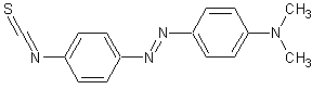 4-(N,N-二甲基氨基)偶氮苯-4'-异硫氰酸酯结构式