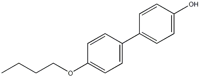 4-丁氧基-4'-羟基联苯结构式