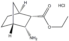 乙基3-外双环氨基[2.2.1]庚烷-2-内羧酸盐酸盐结构式