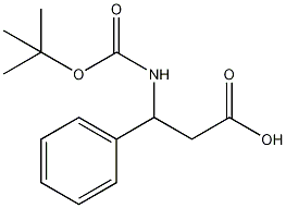 3-(Boc-氨基)-3-苯基丙酸结构式