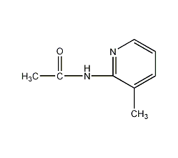 3-甲基-2-乙酰氨基吡啶结构式