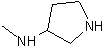 3-(甲氨基)吡咯烷结构式