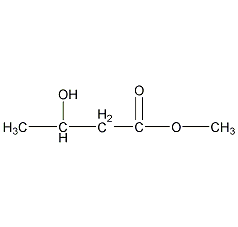 (R)-(-)-3-羟丁酸甲酯结构式