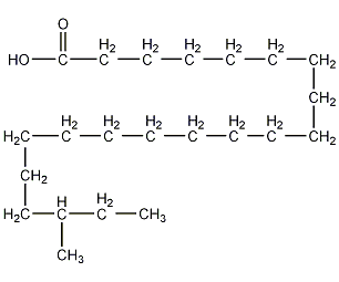 19-甲基二十一(烷)酸结构式