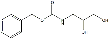 N-(苄氧基羰基)-3-氨基-1,2-丙二醇结构式