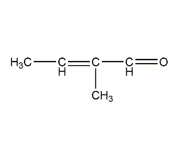 反式-2-甲基-2-丁烯醛结构式
