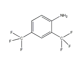 2,4-双(三氟甲基)苯胺结构式