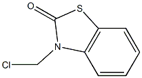 3-(甲基氯)-2(3H)-苯并噻唑酮结构式