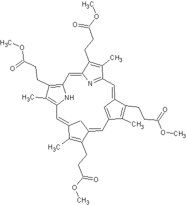 粪卟啉-III三甲酯结构式