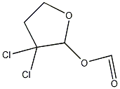 3,3-二氯-2-醛氧基四水呋结构式