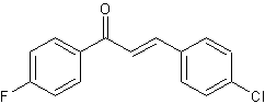 4-氯-4'-氟本丙烯酰苯结构式