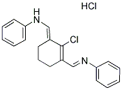 N-[(3-(苯胺基亚甲基)-2-氯-1-环己烯-1-基)亚甲基]苯胺盐酸盐结构式