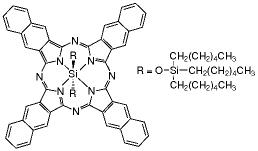 2,3-萘醛菁-二(三己基甲硅烷氧基)硅烷结构式