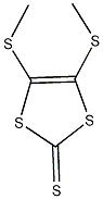 4,5-双(甲基硫代)-1,3-二硫杂环戊二烯-2-硫酮结构式