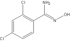 2,4-二氯苄胺肟结构式
