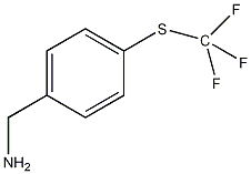 4-(三氟甲基硫代)苄胺结构式