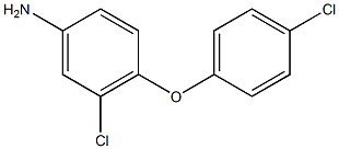 3-氯-4-(4-氯苯氧基)苯胺结构式