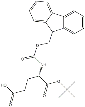 芴甲氧羰基-L-谷氨酸-1-叔丁酯结构式