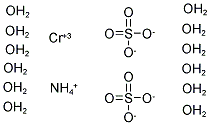 Ammonium chromium(III) sulfate dodecahydrate