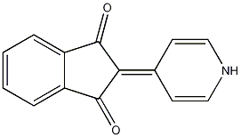 2-[4(1H)-亚吡啶]茚满-1,3-二酮结构式