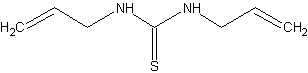 N,N'-二烯丙基硫脲结构式