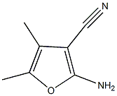 2-氨基-4,5-二甲基-3-呋喃甲腈结构式