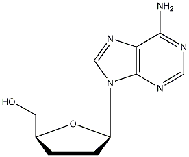 2',3'-双脱氧腺苷结构式