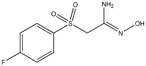 2-[(4-Fluorophenyl)sulfonyl]-N'-hydroxyethanimidamide结构式