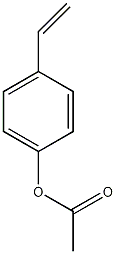 4-乙酰氧基苯乙烯结构式