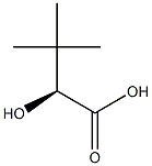 (S)-(-)-2-羟基-3,3-二甲基丁酸结构式