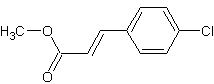 4-氯肉桂酸甲酯结构式