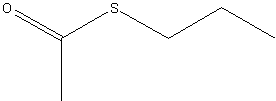 硫代乙酸S-正丙酯结构式