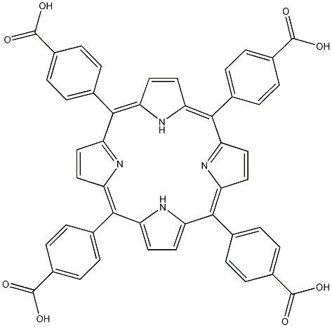 5,10,15,20-四(4-羧基苯基)卟啉结构式