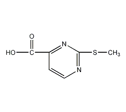 2-甲硫基-4-嘧啶甲酸结构式