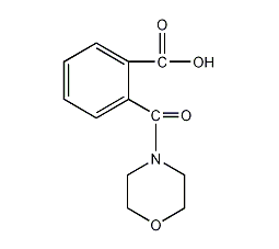 2-(吗啉-4-羰基)-苯甲酸结构式