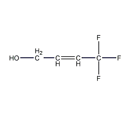 4,4,4-三氟丁基-2-烯-1-醇结构式