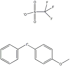 (4-甲氧基)苯基三氟甲磺酸碘结构式