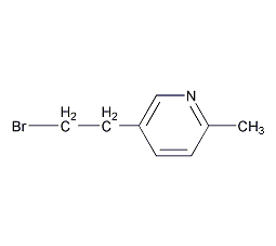 5-(2-溴乙基)-2-甲基吡啶结构式