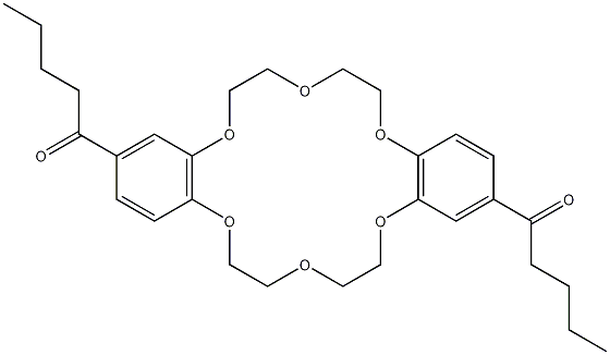 4',4''(5'')-二戊酰二苯并-18-冠-6结构式