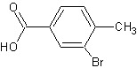 3-溴-4-甲基苯甲酸结构式