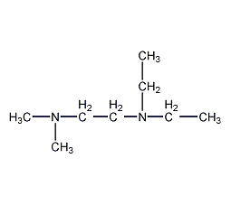 N,N-二甲基-N',N'-二甲基乙烷基-1,2-二胺结构式