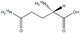 L-谷氨酸-15N2结构式