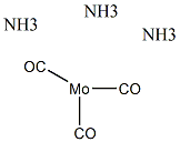 三氨合三羰基钼(0)结构式