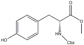 Z-D-酪氨酸甲基酯结构式