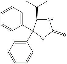 (R)-(+)-4-异丙基-5,5-二苯基-2-噁唑烷酮结构式