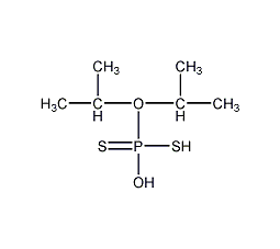 二硫代磷酸-O,O-二(1-甲基乙基)酯结构式